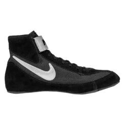 Nike SpeedSweep VII Black and Silver – Professional Breathable Mesh Boxing and Wrestling Shoes -Title Boxing Store 366683 BK SV 2