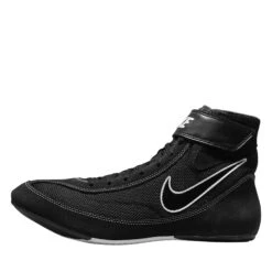 Nike SpeedSweep VII Black and Silver – Professional Breathable Mesh Boxing and Wrestling Shoes -Title Boxing Store 366683 BK WH 1 70761483 738d 4621 be81 c5e7b5c38b1b