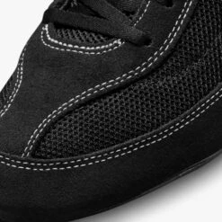 Nike SpeedSweep VII Black and Silver – Professional Breathable Mesh Boxing and Wrestling Shoes -Title Boxing Store 366683 BK WH 7