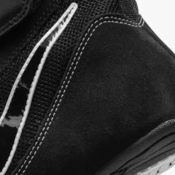 Nike SpeedSweep VII Black and Silver – Professional Breathable Mesh Boxing and Wrestling Shoes -Title Boxing Store 366683 BK WH 8