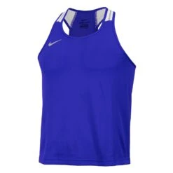 Nike Competition Boxing Tank - Red/White Dri-FIT Lightweight Performance Jersey -Title Boxing Store 652861 BL 2