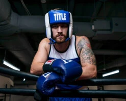 TITLE Boxing Aerovent Elite USA Boxing Competition Headgear – Open Face 34 TITLE Boxing Aerovent Elite USA Boxing Competition Headgear – Open Face -Title Boxing Store ACHEX1BL 2