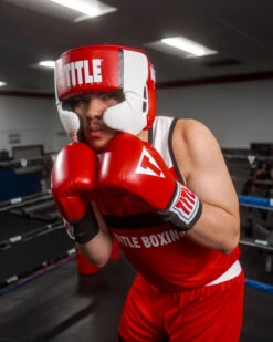 TITLE Boxing Aerovent Elite USA Boxing Competition Headgear – With Cheeks 28 TITLE Boxing Aerovent Elite USA Boxing Competition Headgear – With Cheeks -Title Boxing Store ACHEXRD 1