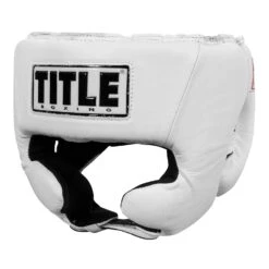TITLE Boxing USA Boxing Competition Headgear - With Cheeks -Title Boxing Store ACHX WH 1 2