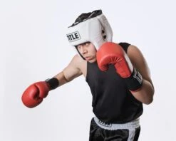 TITLE Boxing USA Boxing Competition Headgear - Open Face -Title Boxing Store ACHX1 WH