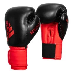 Adidas Hybrid 100 Boxing Gloves 31 Adidas Hybrid 100 Boxing Gloves -Title Boxing Store ADIH100 BK RD 002