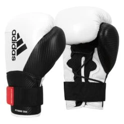 Adidas Hybrid 250 Training Gloves 24 Adidas Hybrid 250 Training Gloves -Title Boxing Store ADIH250TG WH BK 2