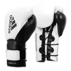 Adidas Hybrid 350 Elite Training Gloves -Title Boxing Store ADIH350TG WH BK 2