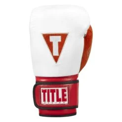 TITLE Boxing All Heart Bag Gloves 2.0 - White/Red/Black Genuine Leather GEL Training Gloves -Title Boxing Store AHABG2 WH RD 3 1