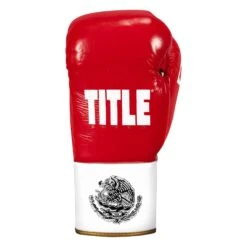 TITLE Boxeo Pro Fight Boxing Gloves -Title Boxing Store BAPFG RD WH GD 3