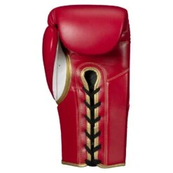 TITLE Boxeo Mexican Leather Lace Training Gloves Quatro -Title Boxing Store BATGL4 RD WH 2