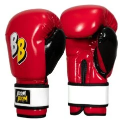 BOOM BOOM Boxing Silencer Youth Bag Gloves -Title Boxing Store BBYBGS RD BK WH 002