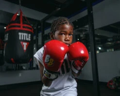 BOOM BOOM Boxing Silencer Youth Bag Gloves -Title Boxing Store BBYBGSRD 3