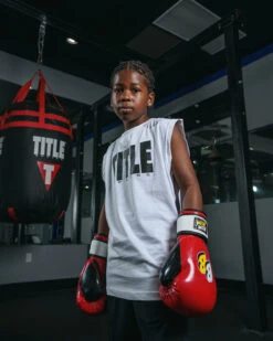 BOOM BOOM Boxing Silencer Youth Bag Gloves -Title Boxing Store BBYBGSRD 4