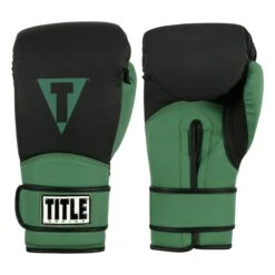 TITLE Boxing Conquest Training Boxing Gloves -Title Boxing Store BCQTG BK GN 1