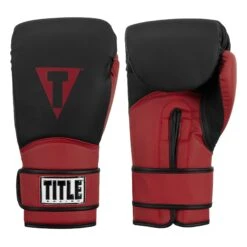 TITLE Boxing Conquest Training Boxing Gloves -Title Boxing Store BCQTG BK RD 1
