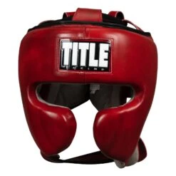 TITLE Boxing Blood Red Headgear And Sparring Gloves Bundle 12 TITLE Boxing Blood Red Headgear And Sparring Gloves Bundle -Title Boxing Store BRHG RD GR 02 TITLE Boxing Blood Red Headgear and Sparring Gloves Bundle