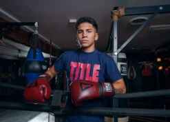 TITLE Boxing Blood Red Leather Training Gloves -Title Boxing Store BRTGRD 2