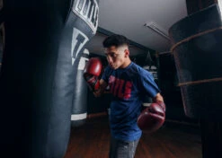 TITLE Boxing Blood Red Leather Training Gloves -Title Boxing Store BRTGRD 4