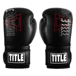 TITLE Boxing Peak Training Boxing Gloves -Title Boxing Store BSATG BK RD WH 1 TITLE Boxing Peak Training Gloves