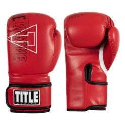 TITLE Boxing Peak Training Boxing Gloves -Title Boxing Store BSATG RD BK WH 2 TITLE Boxing Peak Training Gloves