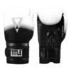 TITLE Boxing Rush Training Boxing Gloves - Black/White Synthetic Leather Sparring Gloves