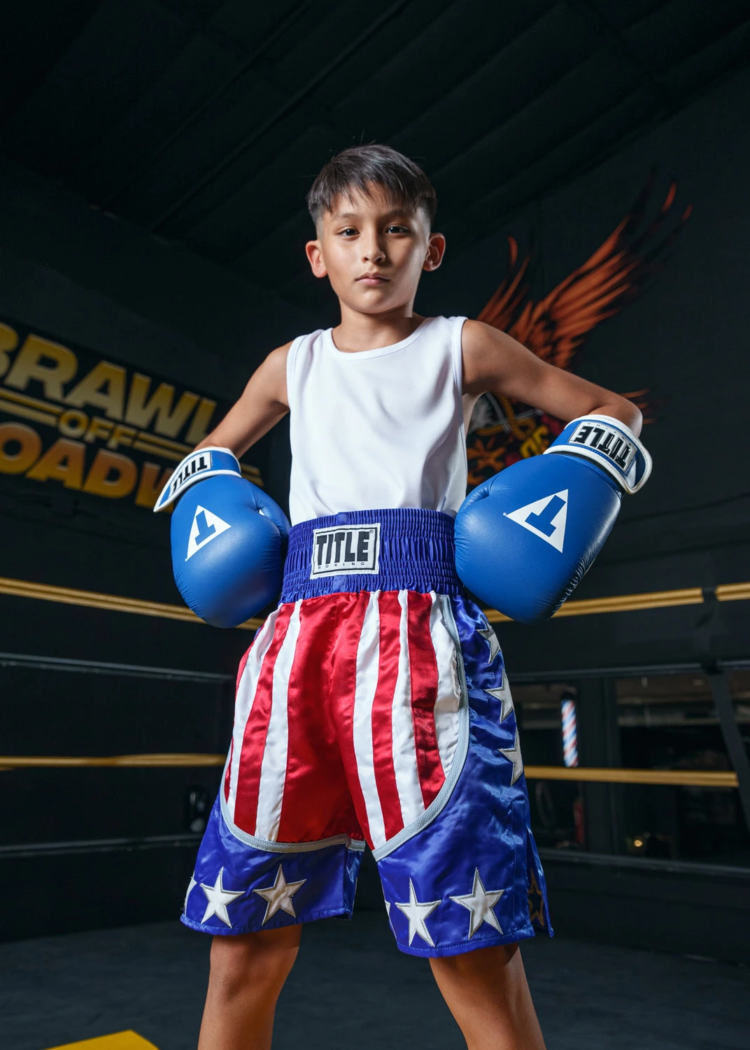 TITLE Boxing USA Flag Stars and Stripes 4.0 β Poly-Satin Professional Competition Trunks 5 TITLE Boxing USA Flag Stars and Stripes 4.0 β Poly-Satin Professional Competition Trunks - Image 5