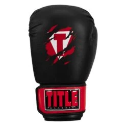 TITLE Classic Shredded Boxing Gloves -Title Boxing Store CABG10 BK RD 03