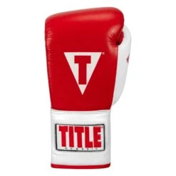 TITLE Classic Pro Fight Boxing Gloves 21 TITLE Classic Pro Fight Boxing Gloves -Title Boxing Store CCPFG RD WH BK 3