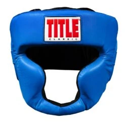 TITLE Classic Full Coverage Training Headgear 2.0 -Title Boxing Store CPHGF2 BL BK 2