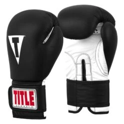 TITLE Classic Fitness Boxing Gloves 32 TITLE Classic Fitness Boxing Gloves -Title Boxing Store CRBG BK WH 02