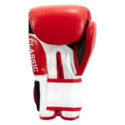 TITLE Classic Leather Super Bag Gloves 2.0 - Red and Black Cowhide Boxing Training Gloves -Title Boxing Store CSBGL2 RD WH BK 04