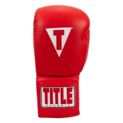 TITLE Classic Leather Lace Training Gloves 2.0 -Title Boxing Store CTSGL2 RD 03
