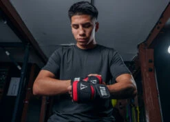 TITLE Boxing Deluxe Weighted Gloves 2.0 - Black Neoprene High-Speed Conditioning Training Gloves -Title Boxing Store DWH2BKRD 1