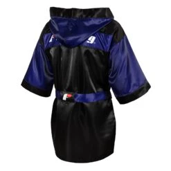 Fighting Sports Full-Length Boxing Robe - Black with White Trim - Professional Entrance Gear -Title Boxing Store FFLR BK BL 3 92cfeb60 c73e 40c4 aa73 1251a2b79a6e