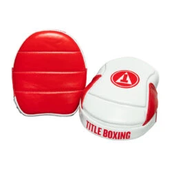 TITLE Boxing Fighting Fresh Leather Punch Mitts 19 TITLE Boxing Fighting Fresh Leather Punch Mitts -Title Boxing Store FFPM RD WH 4
