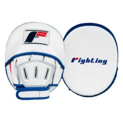 Fighting Freedom Leather Focus Mitts -Title Boxing Store FLFM2 WH 1