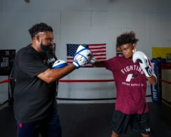 Fighting Freedom Leather Focus Mitts -Title Boxing Store FLFM2WHBL 1