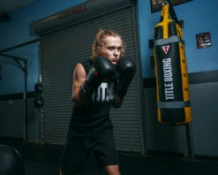 Fighting Leather Training Gloves -Title Boxing Store FLTG2BK 2