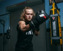 Fighting Leather Training Gloves -Title Boxing Store FLTG2BK 3