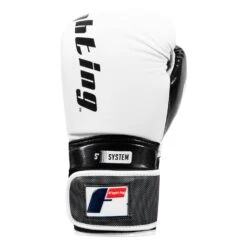 Fighting Sports S2 GEL Power Bag Gloves – Black/White Leather with Dura-Gleam Inserts -Title Boxing Store FSPGBG WH BK 003