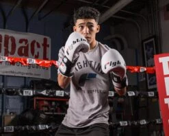 Fighting Sports S2 GEL Power Sparring Boxing Gloves - Full Grain Leather Double Wrap -Title Boxing Store FSPGSG WH