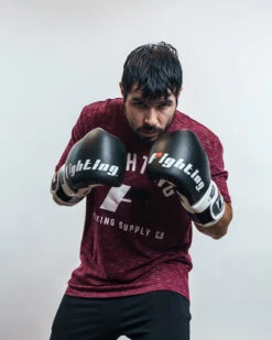 Fighting Sports S2 GEL Power Sparring Boxing Gloves - Full Grain Leather Double Wrap -Title Boxing Store FSPGSGBKWH 2