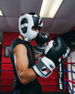 Fighting Tri-Tech Training Headgear -Title Boxing Store FSPTHGBKWH 2