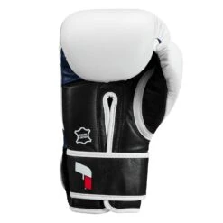 Fighting Ferocity Leather Training Gloves 27 Fighting Ferocity Leather Training Gloves -Title Boxing Store FTGTG WH BK BL 4