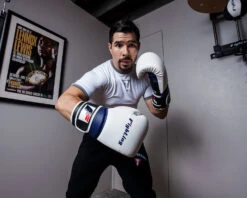 Fighting Ferocity Leather Training Gloves 29 Fighting Ferocity Leather Training Gloves -Title Boxing Store FTGTGWHBK 1