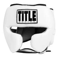 TITLE Boxing Leather Sparring Headgear -Title Boxing Store FTHG WH 2