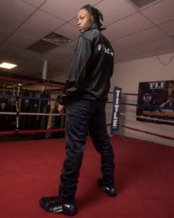 Fighting Performance Black Dual-Layer Technical Warm-Up Suit - Moisture-Wicking Training Set -Title Boxing Store FWUSBKBL 2