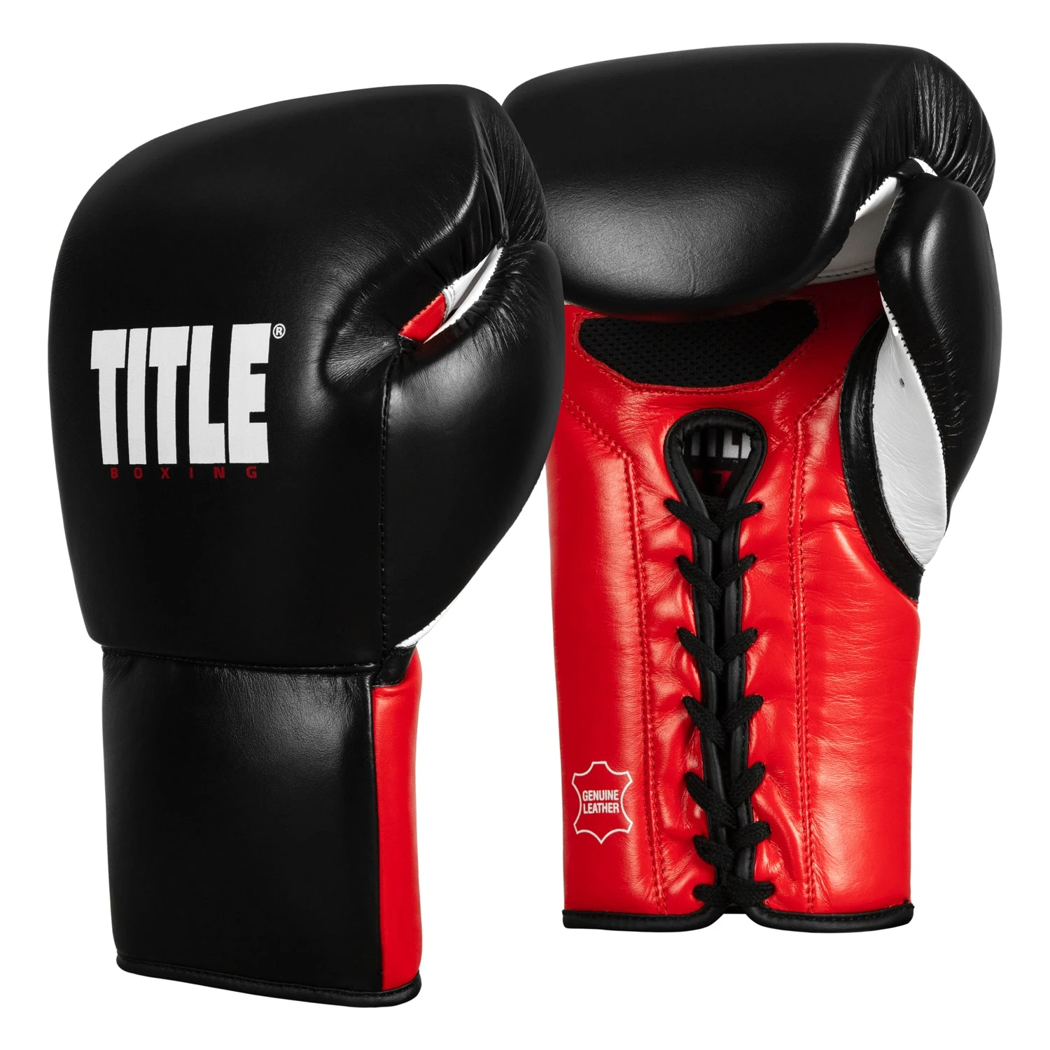 TITLE Boxing Gel Generation Sparring Gloves β Blue & Silver Genuine Leather Lace-Up 3 TITLE Boxing Gel Generation Sparring Gloves β Blue & Silver Genuine Leather Lace-Up - Image 3