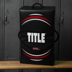 TITLE Boxing Gel Ripple Strike Shield – Multi-Handle Heavy Duty Kick Pad -Title Boxing Store GELSH BK 5 TITLE Boxing Gel Ripple Strike Shield